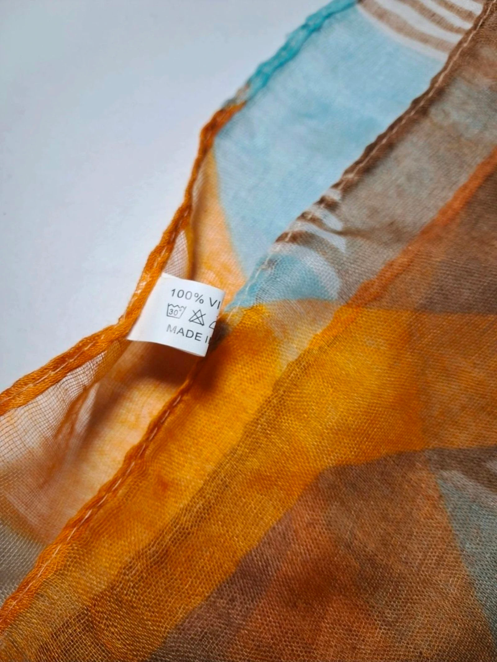 🧣 Lichte sjaal in warme tinten 🧣 – photo 7